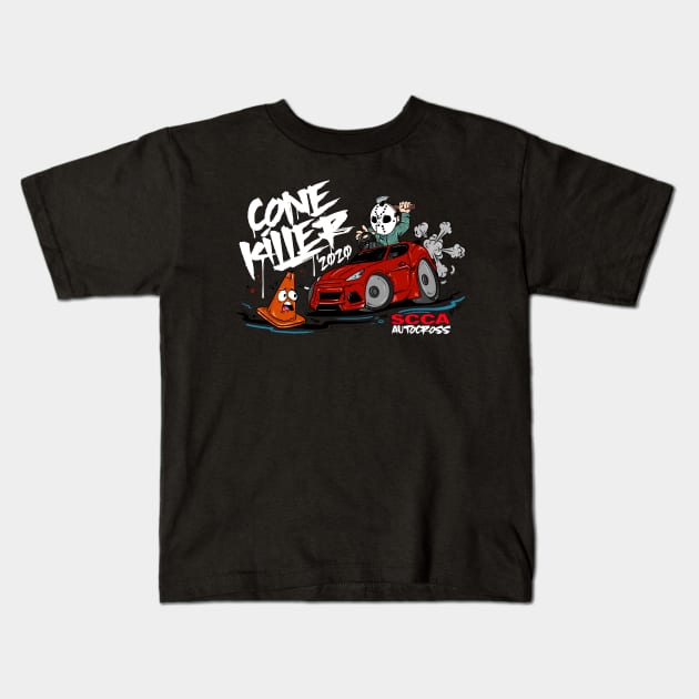 CONE KILLER SCCA Kids T-Shirt by PaperMoonTattooCo